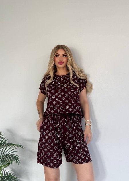LV Burgundy Set